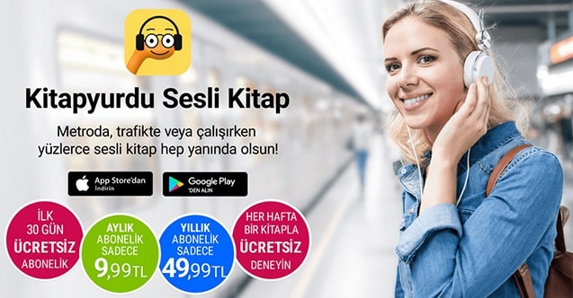 Kitapyurdu sesli kitap uygulamasını duyurdu: Yıllık 49.99 TL