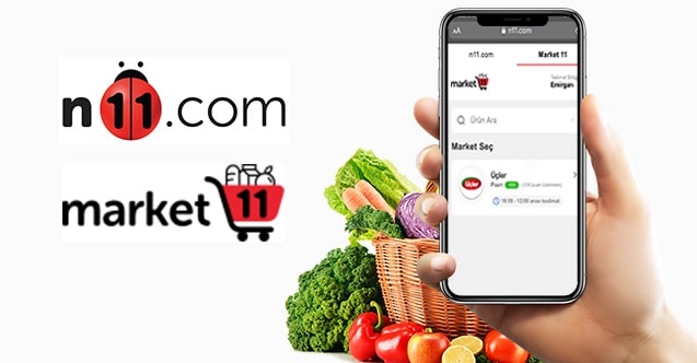 n11.com Market11 ile çevrimiçi market rekabetine dahil oldu