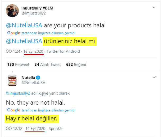 nutelladan urunleriniz helal mi sorusuna skandal cevap helal degil 608359f17dc2d