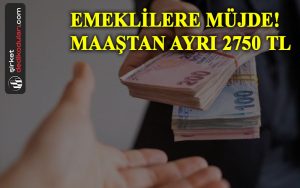 Emekliler yaşadı! Emekli maaşı haricinde 2750 TL alacaklar!