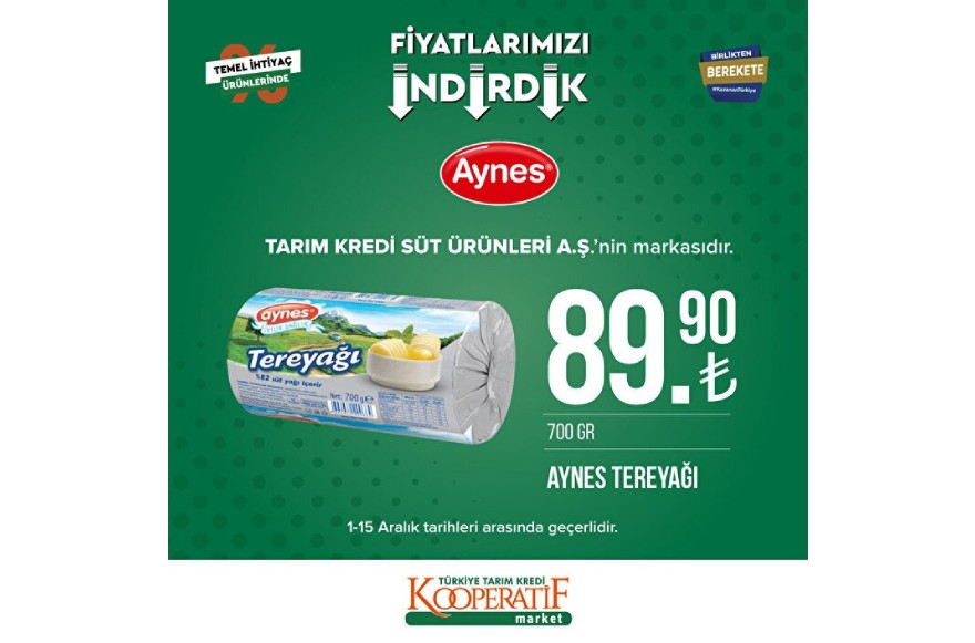 Tartışmalardan Sonra Devreye Tarım Kredi Marketleri Girdi, 1-15 Aralık Aktüel Ürünler Kataloğu Piyasanın Çok Altına Çekildi! İşte İndirimdekiler...